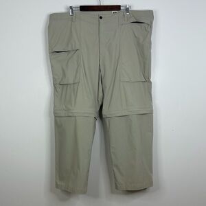 Vintage Tilley Convertible Pants Mens 44 x 28 Beige Nylon Cargo Shorts Canada
